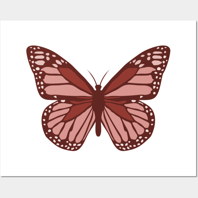 Butterfly (Red) Wall Art by inotyler